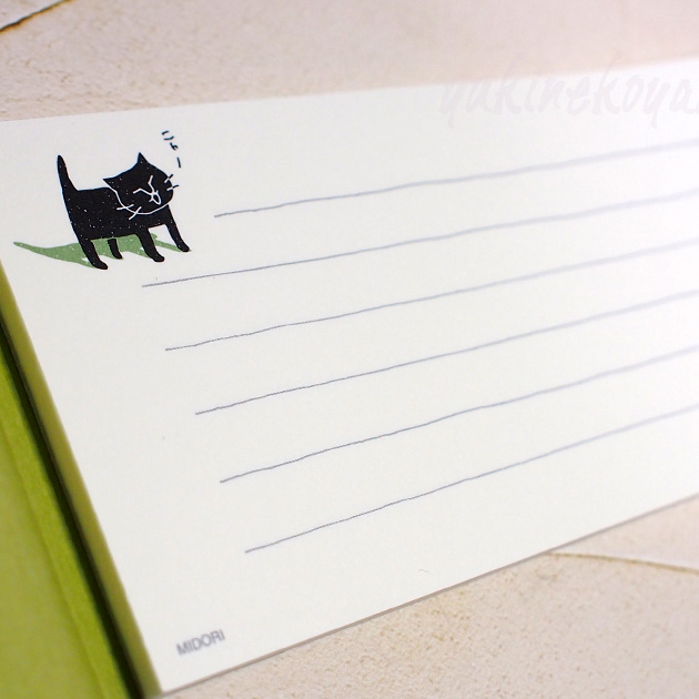 猫柄　一筆箋　きらくに書ける一筆箋 ひとこと箋 ５０枚綴り