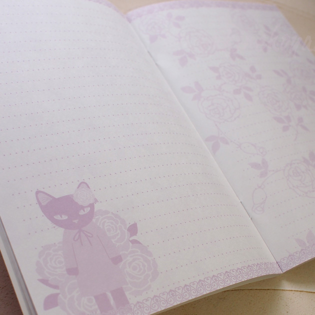 猫のノート Ａ５ ノート 黒猫ミヌー ４８頁