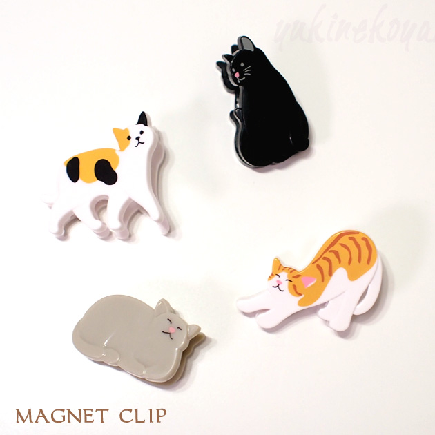 【MIDORIミドリ】　猫型マグネットクリップ