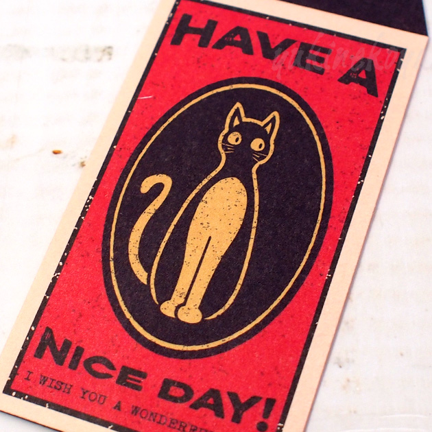 猫のポチ袋　HAVE A NICE DAY（３枚入り）【春光園】