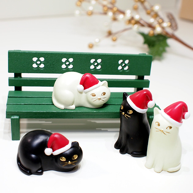 DECOLE/デコレ miranda/ミランダ クリスマスオブジェ まるまり猫・おす