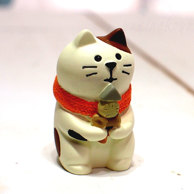 猫のマスコット　おでん猫★デコレ(DECOLE)concombre　まったりマスコット・開運・招福　松足神社