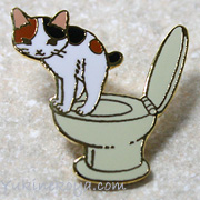 猫ピンズ　トイレ
