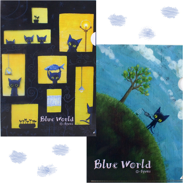 Ayumi(アユミ)　Blue World(ブルーワールド)　青猫ラピス　Ａ４クリアファイル